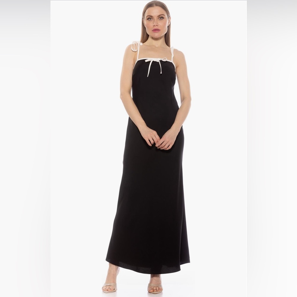 Alexia Admor - Alden Maxi Dress - black size 2 NWT